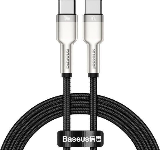 Cable USB-C to USB-C Baseus Cafule, 100W, 1m (black)