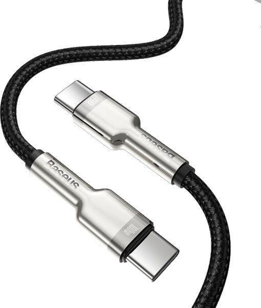 Cable USB-C to USB-C Baseus Cafule, 100W, 1m (black)