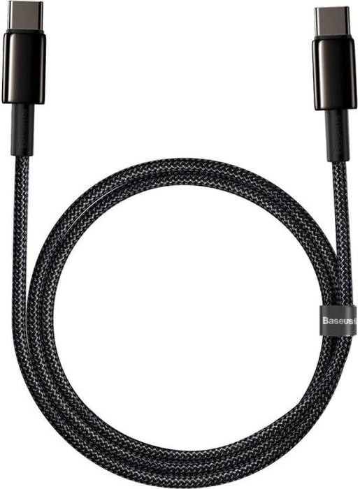 Baseus Tungsten Gold Cable Type-C to Type-C 100W 1m (black)