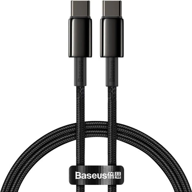 Baseus Tungsten Gold Cable Type-C to Type-C 100W 1m (black)