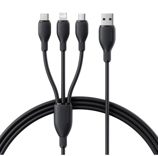 Baseus data cable Micro USB + Lightning + USB-C