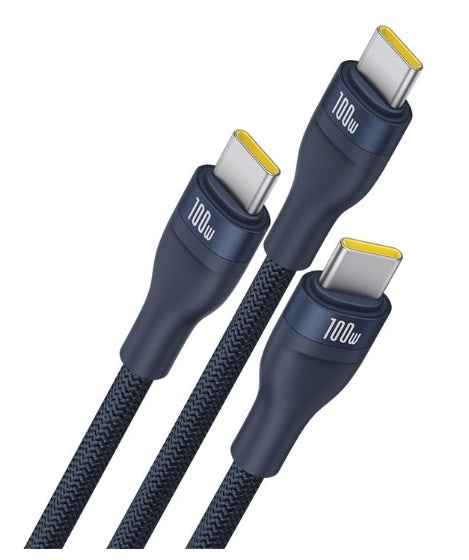 Baseus Fast Charging Cable Flash Series Type C to C+C+C Blue