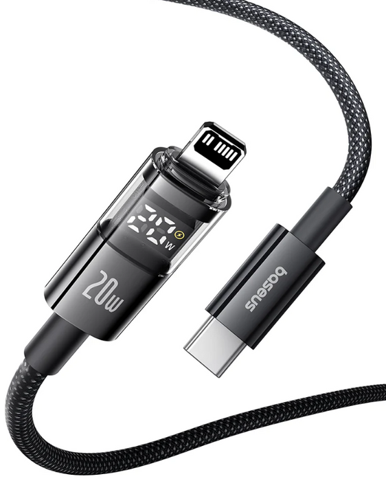 Baseus USB-C to Lightning cable, 2m, Black