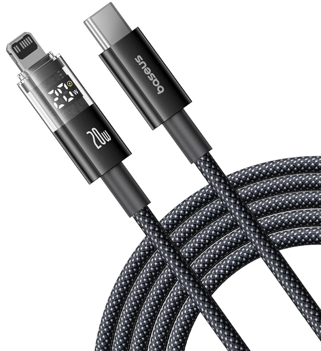 Baseus USB-C to Lightning cable, 2m, Black