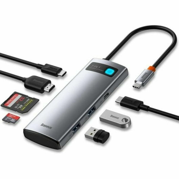 Baseus Hub Adapter 7in1 USB-C to 2x USB 3.0 + HDMI + USB-C PD