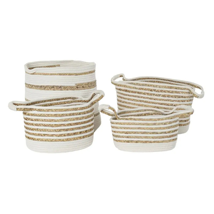 Basket set DKD Home Decor Seagrass Boho 36 x 36 x 34 cm - Баня<<<Дом Градина<<<BigBuy&&&Аксесоари и