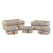 Basket set DKD Home Decor Spirals Mediterranean 48 x 38 x 13 cm - Баня<<<Дом Градина<<<BigBuy&&&Аксесоари и