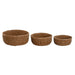 Basket set Home ESPRIT Natural Fibre Boho 30 x 30 x 13 cm - Аксесоари и кранчета<<<Баня<<<Дом Градина<<<BigBuy