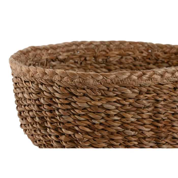 Basket set Home ESPRIT Natural Fibre Boho 30 x 30 x 13 cm - Аксесоари и кранчета<<<Баня<<<Дом Градина<<<BigBuy