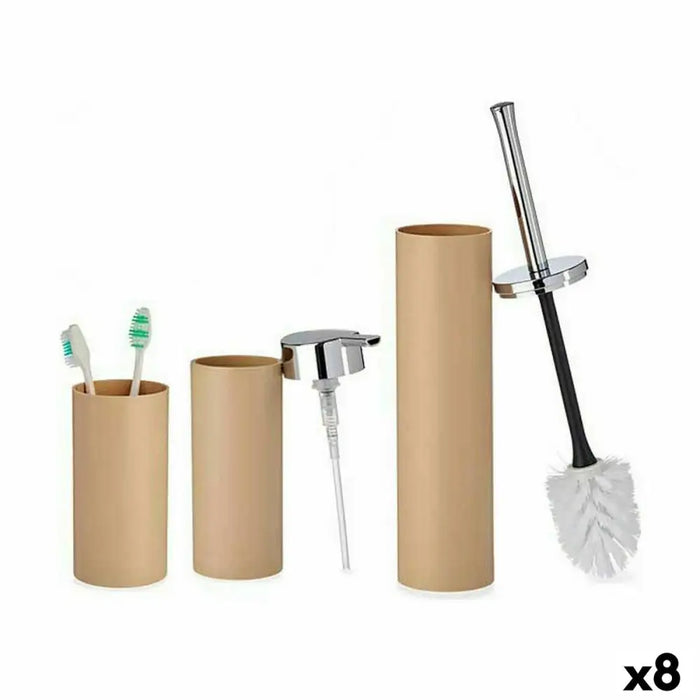 Bath Set Berilo Brown Plastic 16,5 x 8 x 32,5 cm (8 Units) - Баня<<<Дом Градина<<<BigBuy&&&Аксесоари и