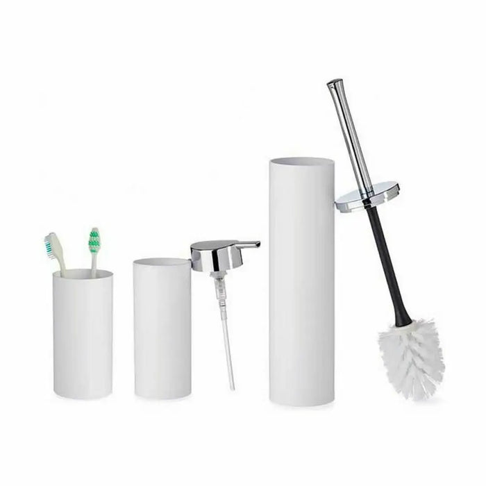 Bath Set Berilo White Plastic 16,5 x 8 x 32,5 cm (8 Units) - Баня<<<Дом Градина<<<BigBuy&&&Аксесоари и