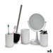 Bath Set Berilo White polypropylene 16,5 x 29,5 x 17 cm 4 Pieces (6 Units) - Баня<<<Дом Градина<<<BigBuy&&&Аксесоари и
