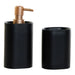 Bath Set DKD Home Decor Black Golden PVC Resin Glam 8,5 x 6 x 18 cm (2 Units) - Баня<<<Дом Градина<<<BigBuy&&&Аксесоари