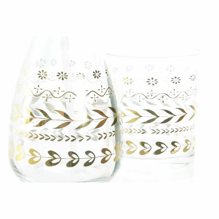 Bath Set DKD Home Decor Golden Crystal ABS Plastic Leaf of a plant 9 x 9 x 18 cm - Баня<<<Дом