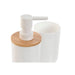 Bath Set Home ESPRIT White Natural Bamboo polystyrene 7 x 7 x 16 cm - Баня<<<Дом Градина<<<BigBuy&&&Аксесоари и