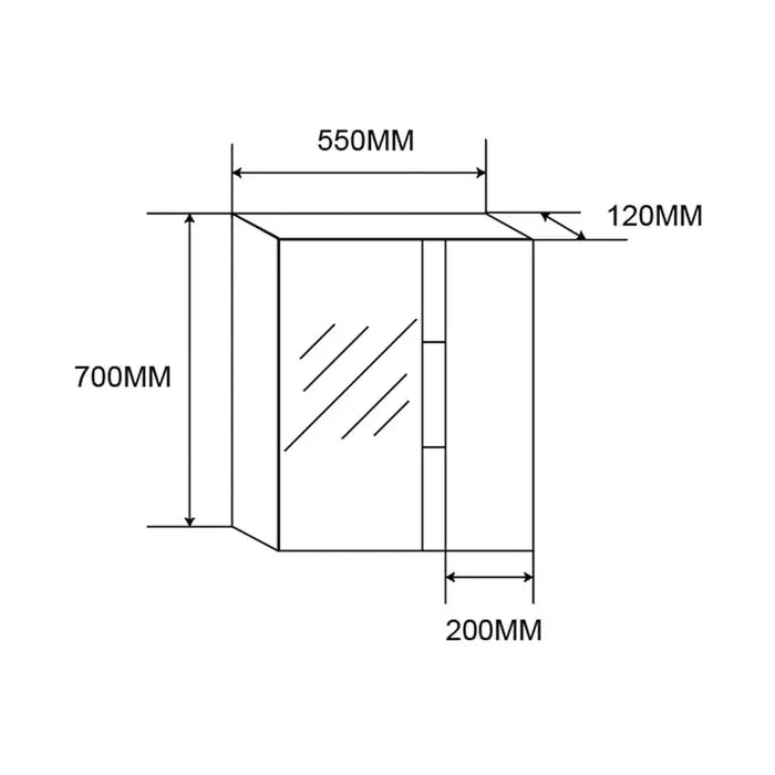 BATHROOM CABINET WITH MIRROR FORMA VITA 3018-60/3 - Мебели<<<Мебели и огледала за баня<<<Баня<<<Praktiker