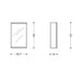 BATHROOM CABINET WITH MIRROR HEIGHT LUNA 40 - Мебели<<<Мебели и огледала за баня<<<Баня<<<Praktiker&&&Мебели за