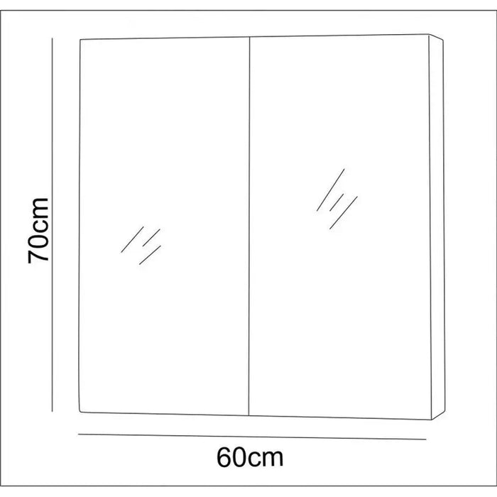 BATHROOM CABINET WITH MIRROR INTER CERAMIC 7046UP/7013 - Мебели<<<Мебели и огледала за баня<<<Баня<<<Praktiker&&&Мебели
