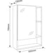 BATHROOM CABINET WITH MIRROR INTER CERAMIC AMELIA - Мебели<<<Мебели и огледала за баня<<<Баня<<<Praktiker&&&Мебели за