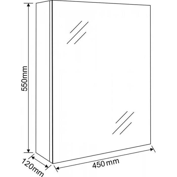 BATHROOM CABINET WITH MIRROR INTER CERAMIC ILINA - Мебели<<<Мебели и огледала за баня<<<Баня<<<Praktiker&&&Мебели за