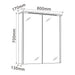 BATHROOM CABINET WITH MIRROR INTER CERAMIC OREN - Мебели<<<Мебели и огледала за баня<<<Баня<<<Praktiker