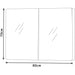 BATHROOM CABINET WITH MIRROR INTER CERAMIC SINAIA - Мебели<<<Мебели и огледала за баня<<<Баня<<<Praktiker&&&Мебели за