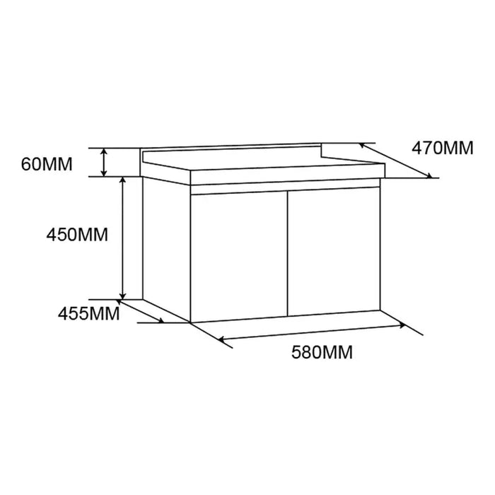 BATHROOM CABINET WITH WASHBASIN FORMA VITA 15-60/4 - Мебели<<<Мебели и огледала за баня<<<Баня<<<Praktiker