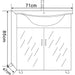 BATHROOM CABINET WITH WASHBASIN INTER CERAMIC ELMIRA - Мебели<<<Мебели и огледала за баня<<<Баня<<<Praktiker&&&Мебели
