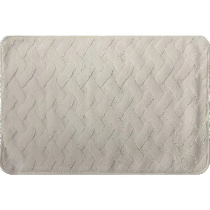 BATHROOM CARPET 3D LINEN CREAM 40X60 TONI BAD - Постелки за баня<<<Аксесоари за баня<<<Баня<<<Praktiker
