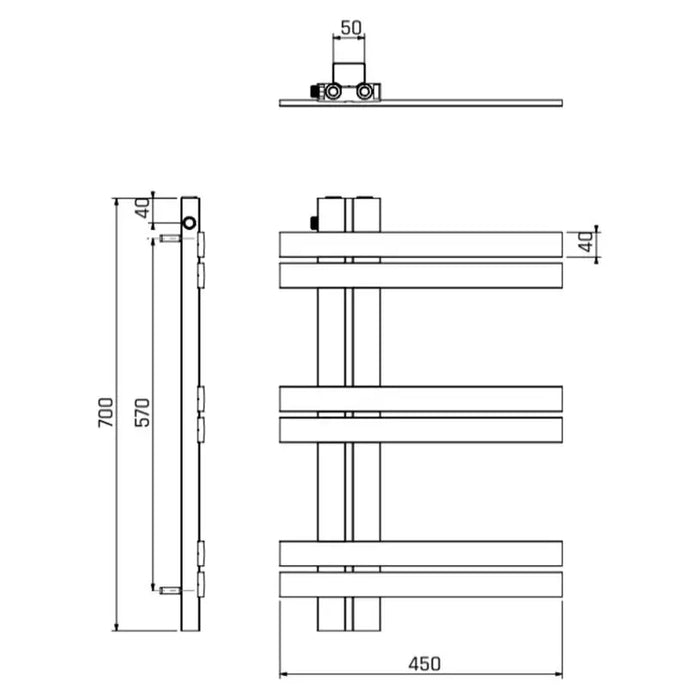 BATHROOM LINER ALUMINUM HYDRO TERM NEW GUARDIAN 6 - Лири за баня<<<Отопление за баня<<<Баня<<<Praktiker&&&Лири за