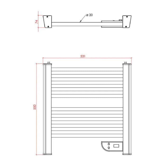 BATHROOM LINER ELECTRIC TEDAN ELLEN300 - Лири за баня<<<Отопление за баня<<<Баня<<<Praktiker&&&Лири за