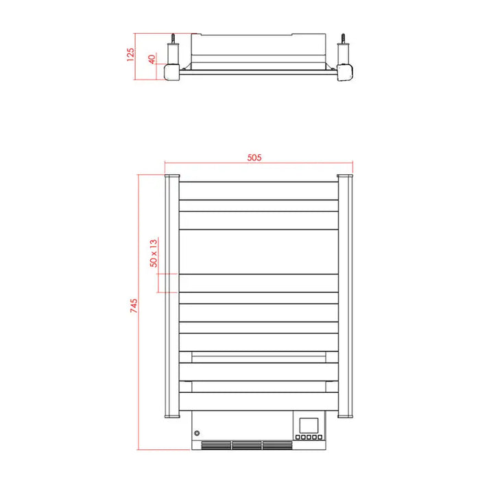 BATHROOM LINER ELECTRIC TEDAN ZINNIA 1500 - Лири за баня<<<Отопление за баня<<<Баня<<<Praktiker&&&Лири за