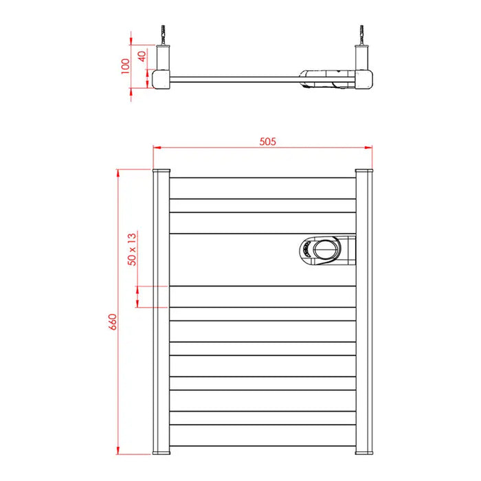 BATHROOM LINER ELECTRIC TEDAN ZINNIA 500 - Лири за баня<<<Отопление за баня<<<Баня<<<Praktiker&&&Лири за