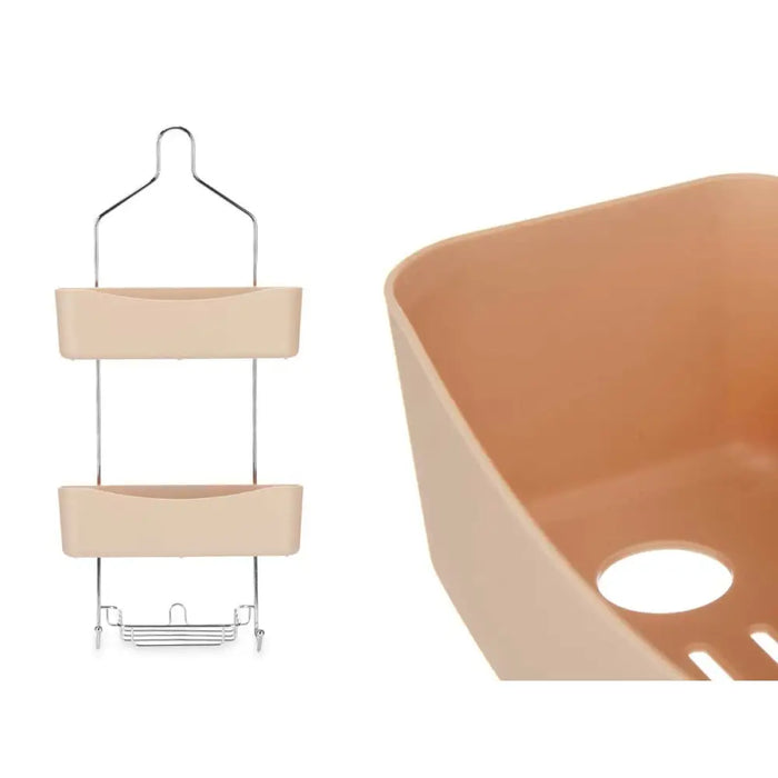 Bathroom Shelves Berilo Beige Metal Plastic 28 x 60 x 14 cm (6 Units) - Баня<<<Дом Градина<<<BigBuy&&&Аксесоари и
