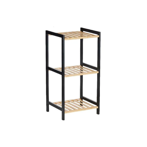 Bathroom Shelves Berilo Black Natural 35 x 30 x 70 cm 35,2 x 70 x 30,2 cm - Баня<<<Дом Градина<<<BigBuy&&&Аксесоари и