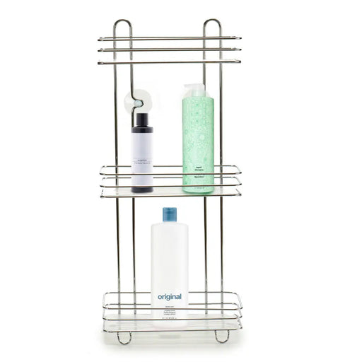 Bathroom Shelves Berilo Transparent Silver 26 x 59,5 x 13,5 cm 13,5 x 59,5 x 26 cm - Баня<<<Дом