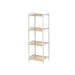 Bathroom Shelves Berilo White Natural 35 x 30 x 100 cm 35,2 x 100,2 x 30,2 cm - Баня<<<Дом Градина<<<BigBuy&&&Аксесоари