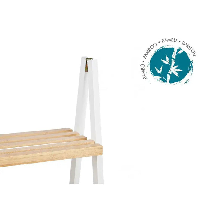 Bathroom Shelves Berilo White Natural 40,3 x 81,5 x 30 cm - Баня<<<Дом Градина<<<BigBuy&&&Аксесоари и