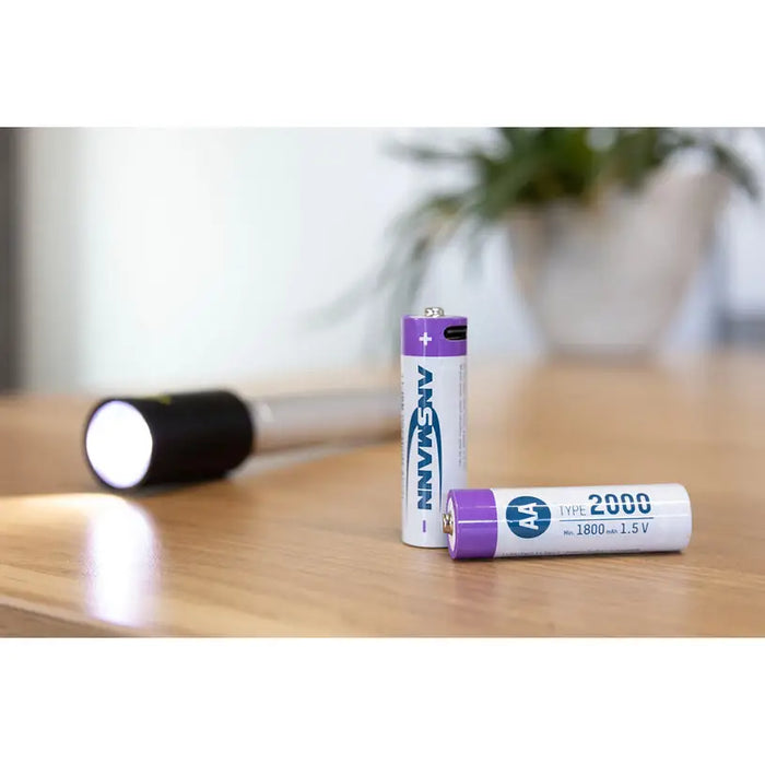 BATTERIES ANSMANN 5434 2000MAH USB-C 4PCS - Батерии<<<Батерии и фенери<<<Осветление<<<Praktiker&&&Батерии и