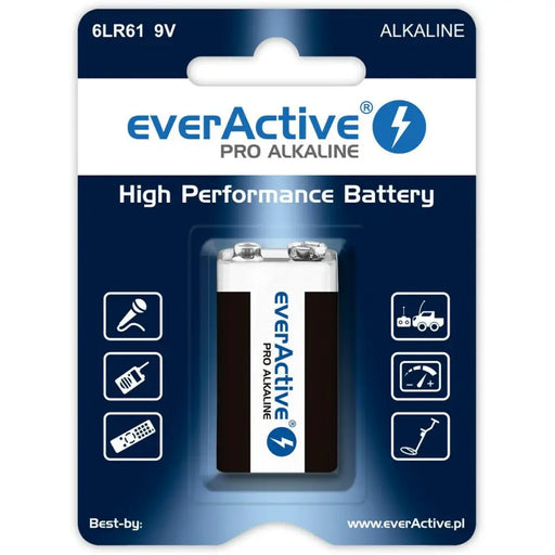 Batteries EverActive 6LR61 9V R9* 9 V (1 Unit) - Алкални батерии<<<Електроника Батерии<<<Компютри|