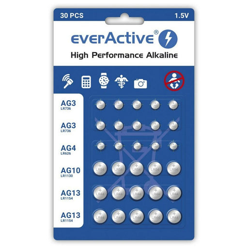 Batteries EverActive LR6 - Алкални батерии<<<Електроника Батерии<<<Компютри|