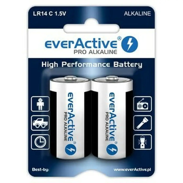 Batteries EverActive Pro LR14 C 1,5 V Type C (2 Units) - Алкални батерии<<<Електроника Батерии<<<Компютри|