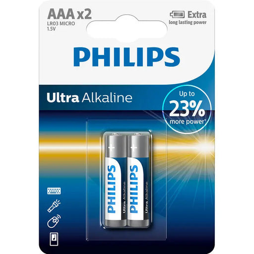 BATTERIES PHILIPS ULTRA AAA LR03E2B/10 - Батерии<<<Батерии и фенери<<<Осветление<<<Praktiker&&&Батерии и зарядни