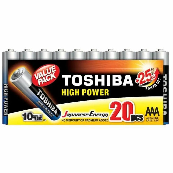 Batteries Toshiba R03ATPACK20 - Електроника Батерии<<<Компютри| Електроника<<<BigBuy&&&Алкални батерии<<<Електроника