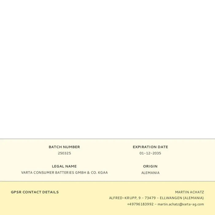 Batteries Varta 1,5 V - Електроника Батерии<<<Компютри| Електроника<<<BigBuy&&&Алкални батерии<<<Електроника