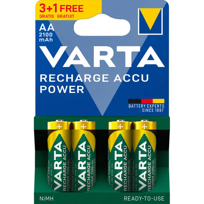 BATTERIES VARTA ACCU POWER AA 2100mAh - Батерии<<<Батерии и фенери<<<Осветление<<<Praktiker&&&Батерии и зарядни<<<Дом и