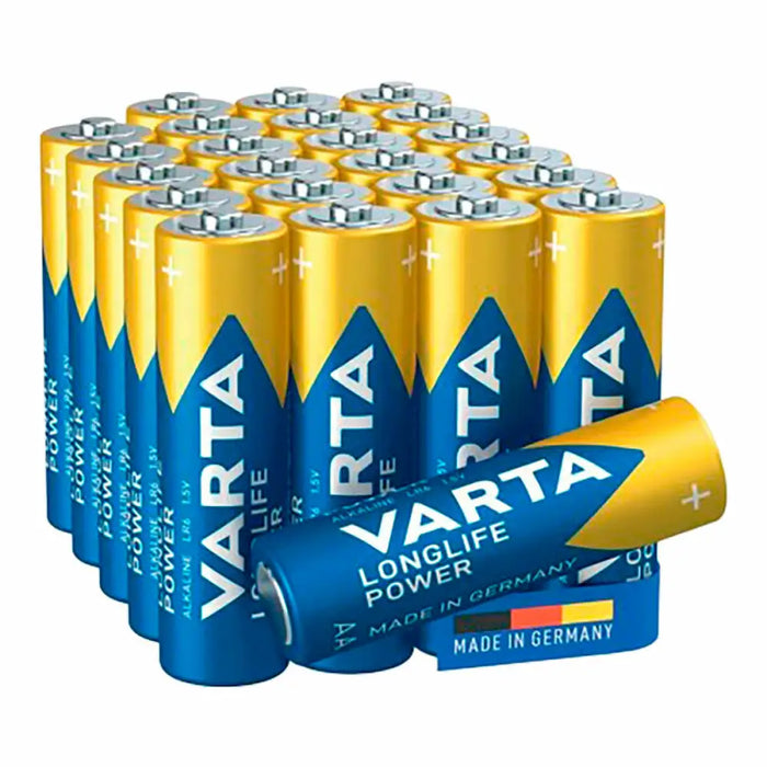 Batteries Varta alkalina longlife power aa - lr06 1,5 V AA LR06 (24 Pieces) (24 Units) - Електроника