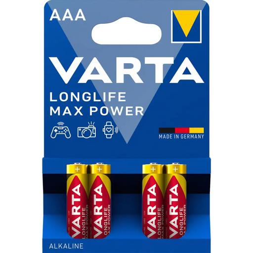 Batteries Varta LONGLIFE MAX POWER AAA BLI 4 - Батерии<<<Аксесоари за