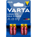 Batteries Varta LONGLIFE MAX POWER AAA BLI 4 - Батерии<<<Аксесоари за