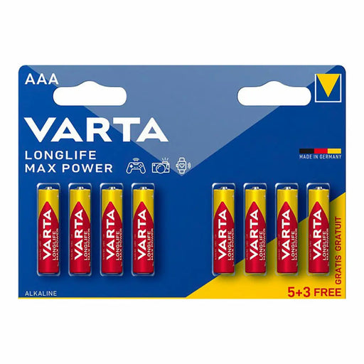 Batteries Varta longlife max power aaa - lr03 1,5 V AAA (8 Pieces) (10 Units) - Електроника Батерии<<<Компютри|
